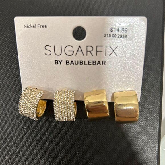 Baublebar chunky hoop earrings - Picture 1 of 2
